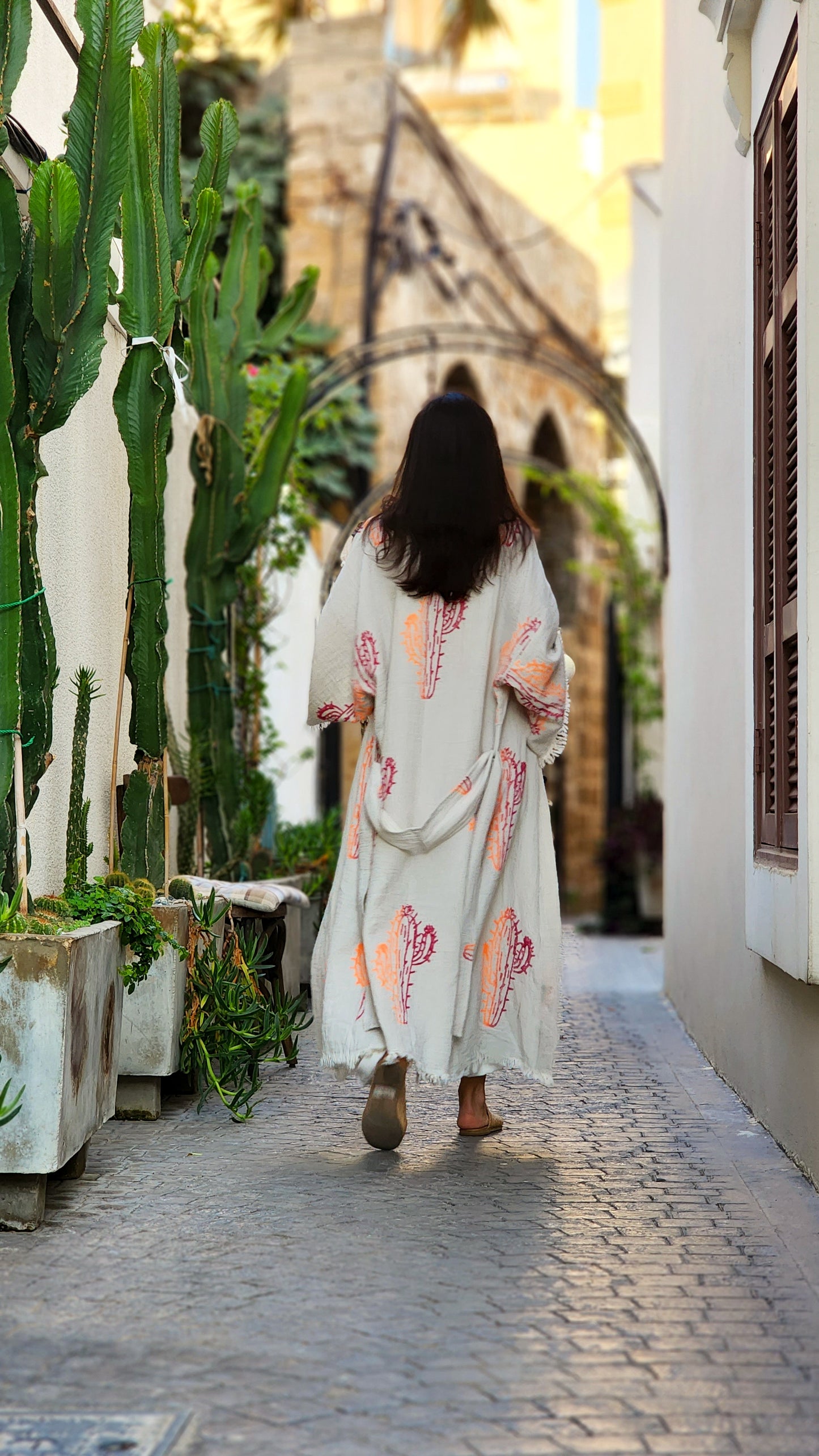 Block-print Kaftan