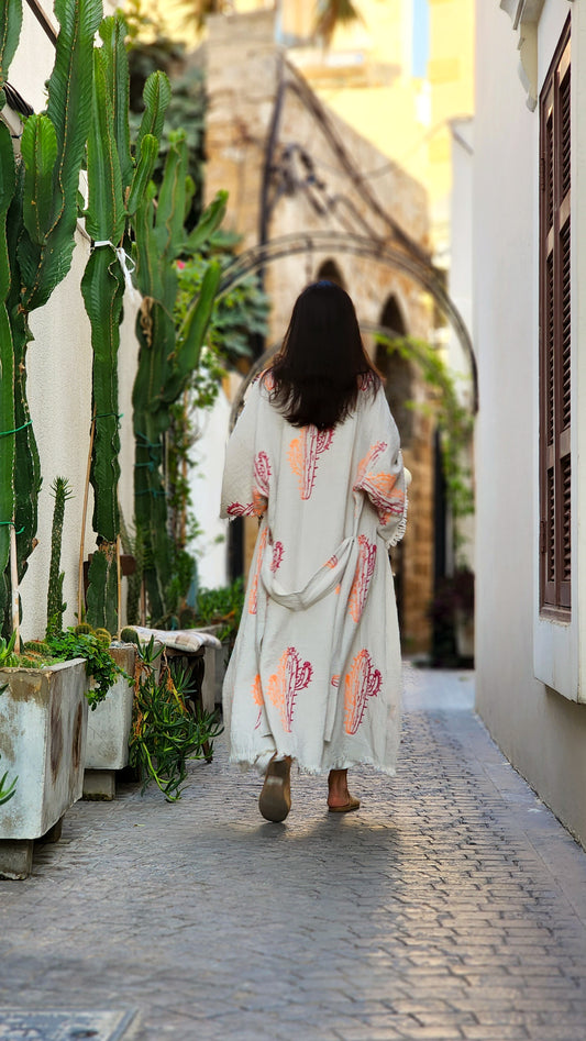 Block-print Kaftan